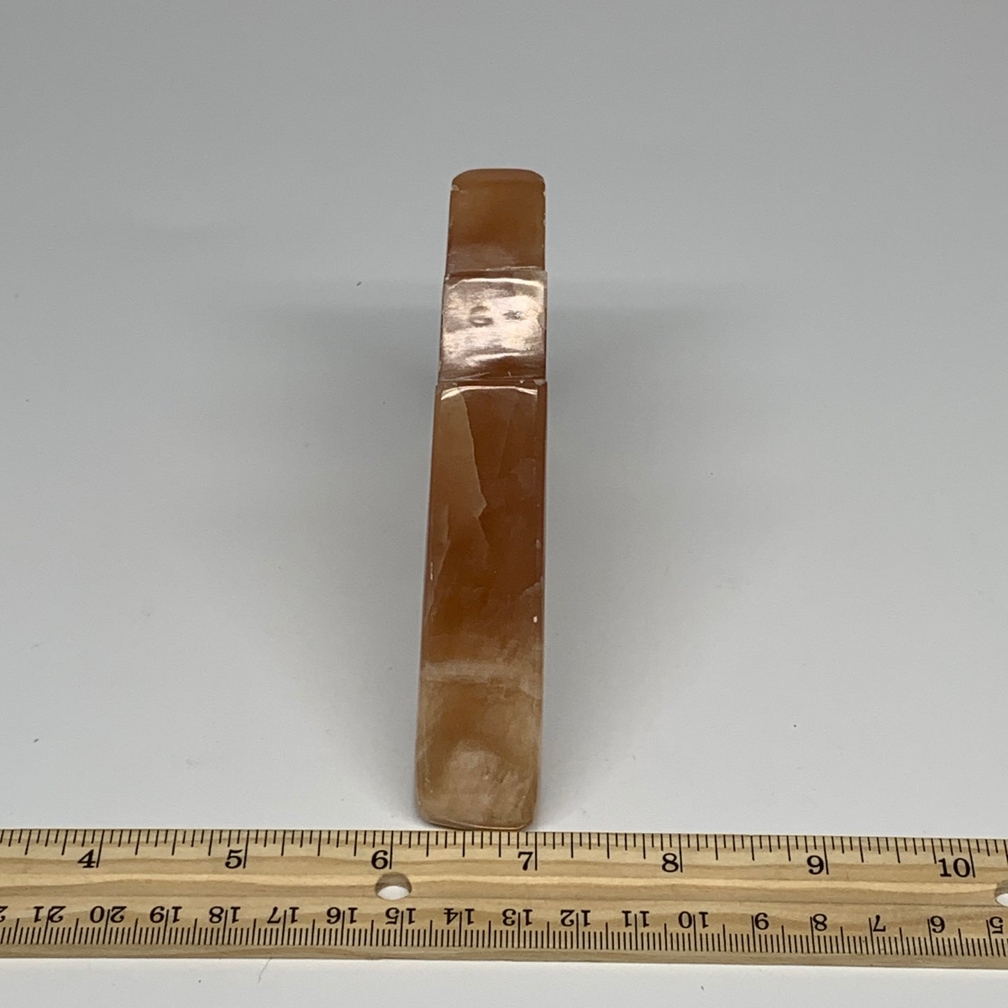 334.2g, 4.6"x2.7"x0.9", Natural Honey Calcite Cloud Crystal @Pakistan, B25296