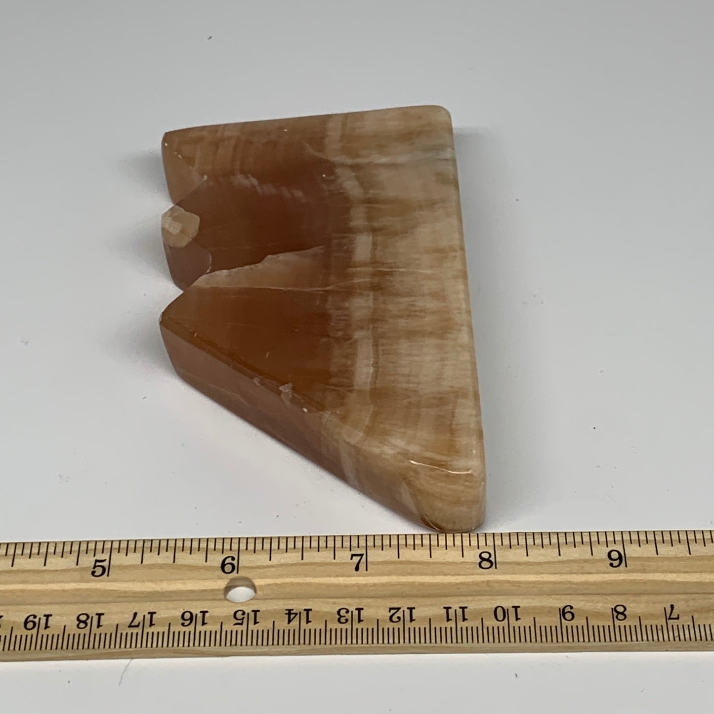 334.2g, 4.6"x2.7"x0.9", Natural Honey Calcite Cloud Crystal @Pakistan, B25296