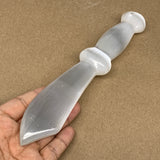216.4g,8.5"x1.5"x0.8"Natural Selenite Crystal Knife (Satin Spar) @Morocco,B9178