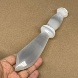216.4g,8.5"x1.5"x0.8"Natural Selenite Crystal Knife (Satin Spar) @Morocco,B9178