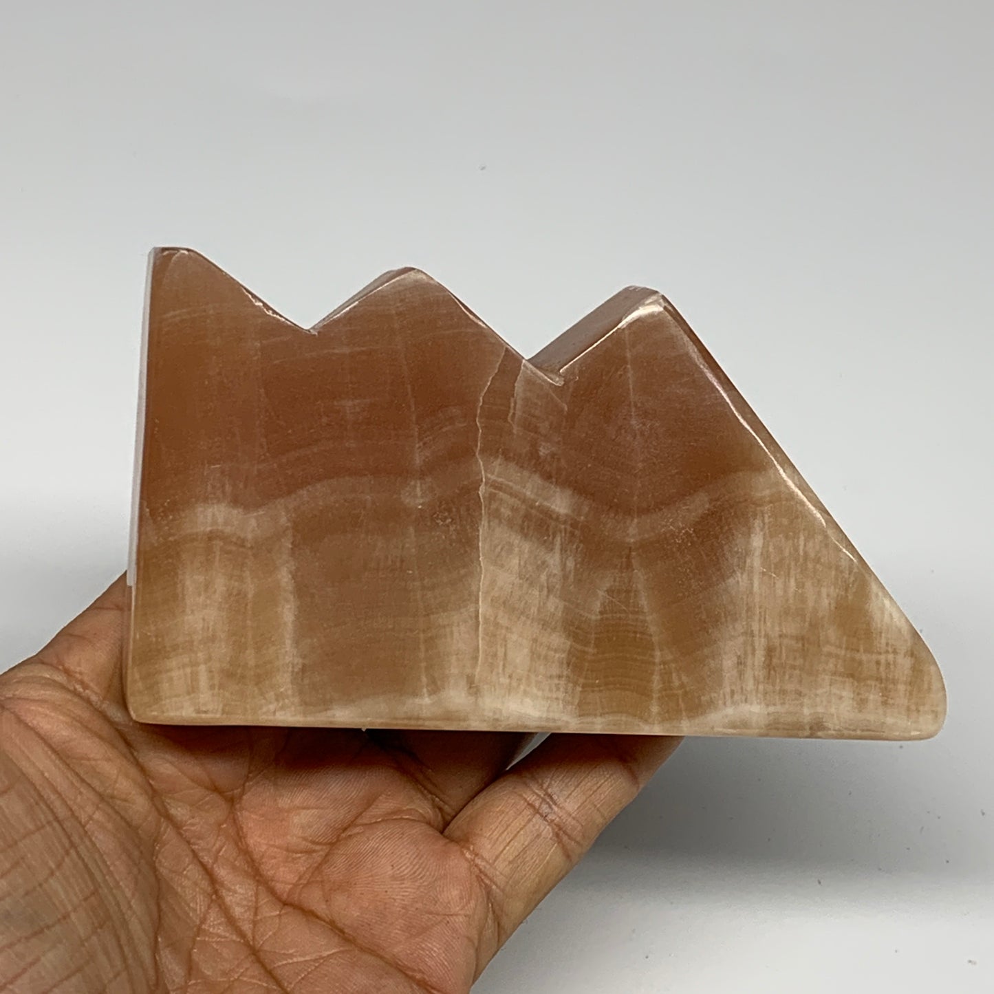 323.5g, 4.5"x2.5"x0.9", Natural Honey Calcite Cloud Crystal @Pakistan, B25298