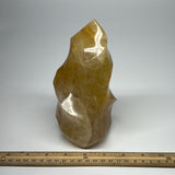 1755g,6.6"x4.6"x3.5" Golden Healer Quartz Flame Crystal @Madagascar, B19544