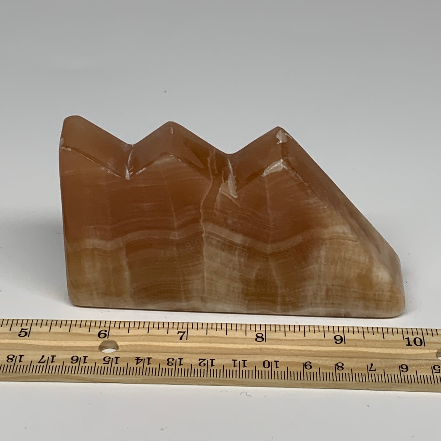 323.5g, 4.5"x2.5"x0.9", Natural Honey Calcite Cloud Crystal @Pakistan, B25298