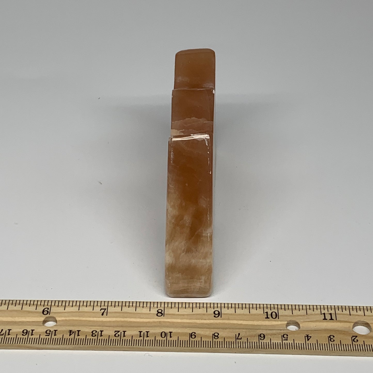 323.5g, 4.5"x2.5"x0.9", Natural Honey Calcite Cloud Crystal @Pakistan, B25298
