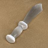 205.4g,8.5"x1.5"x0.9"Natural Selenite Crystal Knife (Satin Spar) @Morocco,B9180