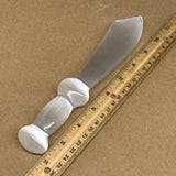 205.4g,8.5"x1.5"x0.9"Natural Selenite Crystal Knife (Satin Spar) @Morocco,B9180