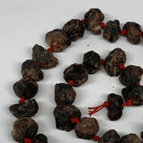 160.8g, 15-19mm, 31 Beads,Natural Rough Red Garnet Beads Strand Chips Chunk,B131