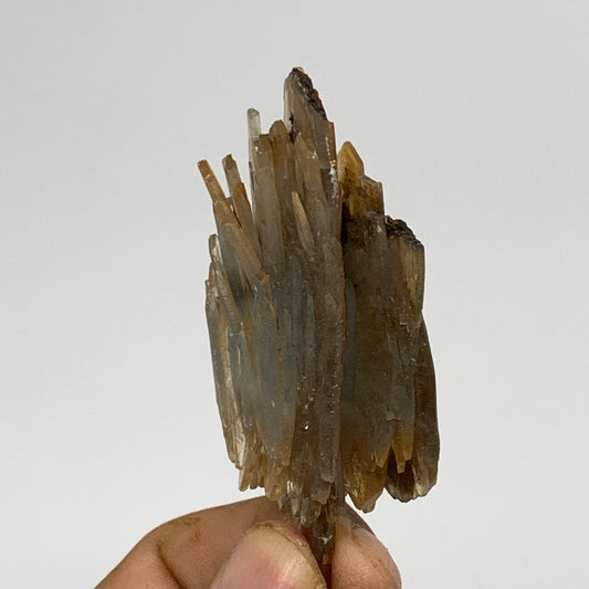 44.8g, 2.5"x1.1"x0.8", Small Blue Barite Mineral Specimen @Morocco, B10823