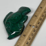 138.8g, 3.3"x2"x0.7" Natural Solid Malachite Fish Figurine @Congo, B7215