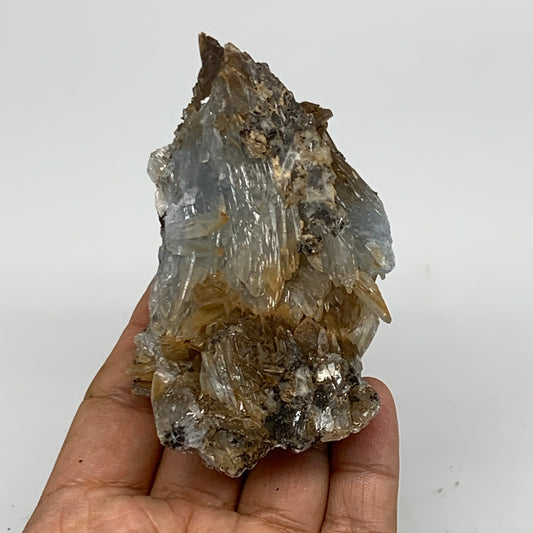 215.3g, 4.1"x2"x1.2", Small Blue Barite Mineral Specimen @Morocco, B10824