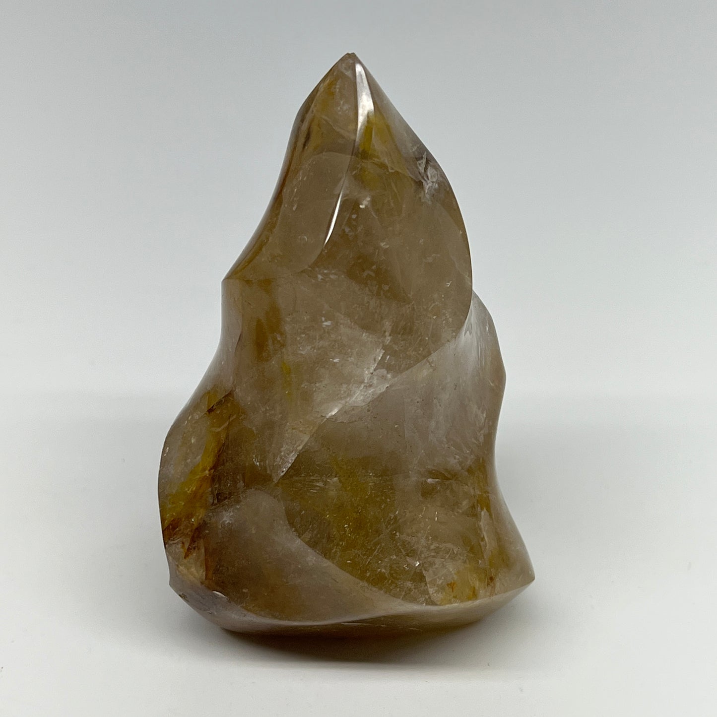 1010g,5.7"x3.4"x3.2" Red Hematoid Quartz Flame Crystal @Madagascar, B19549