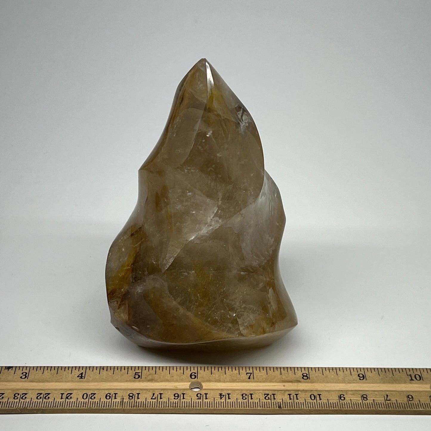 1010g,5.7"x3.4"x3.2" Red Hematoid Quartz Flame Crystal @Madagascar, B19549