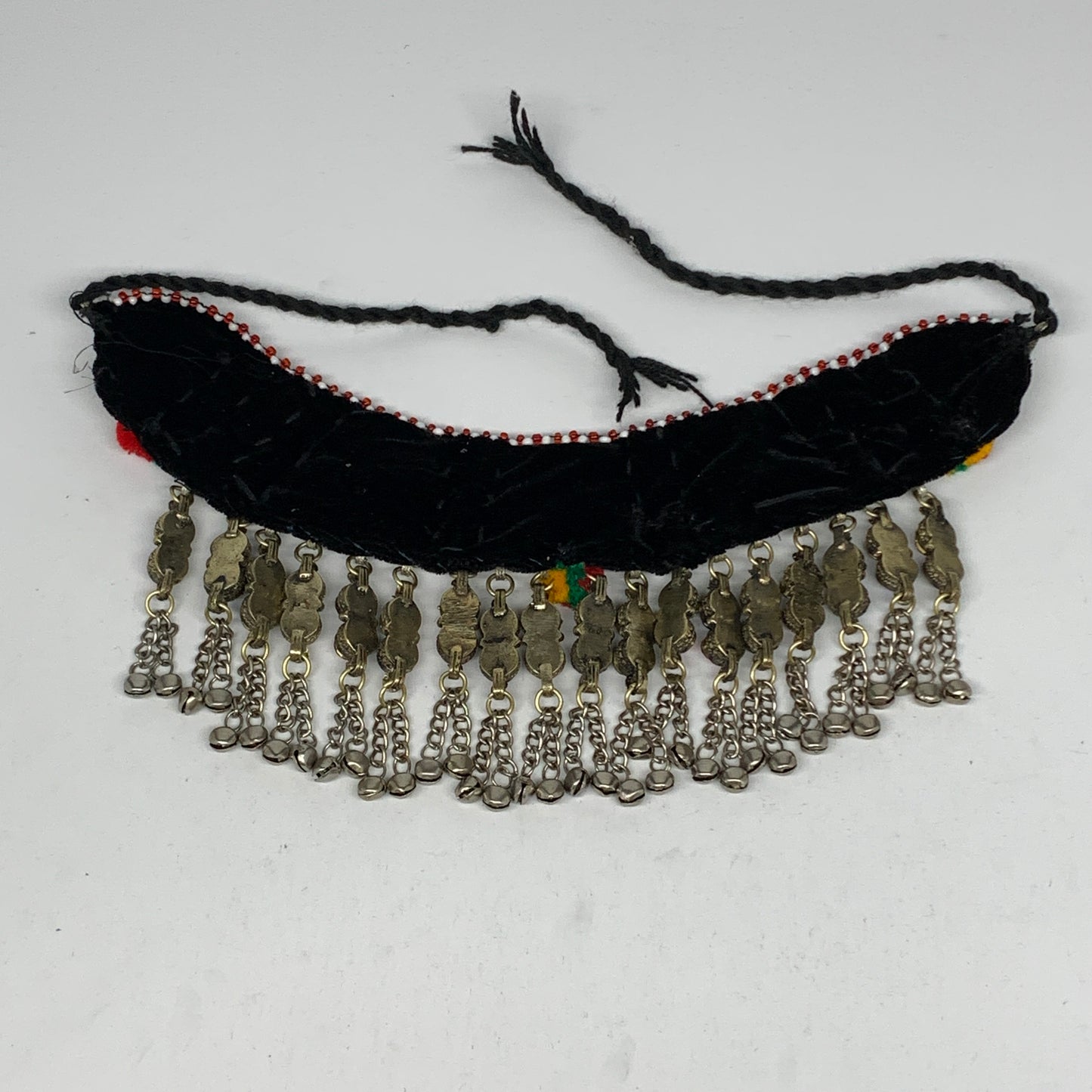 255g, 12"x4.5"Kuchi Choker Necklace Multi-Color Tribal Gypsy Bohemian,B14072