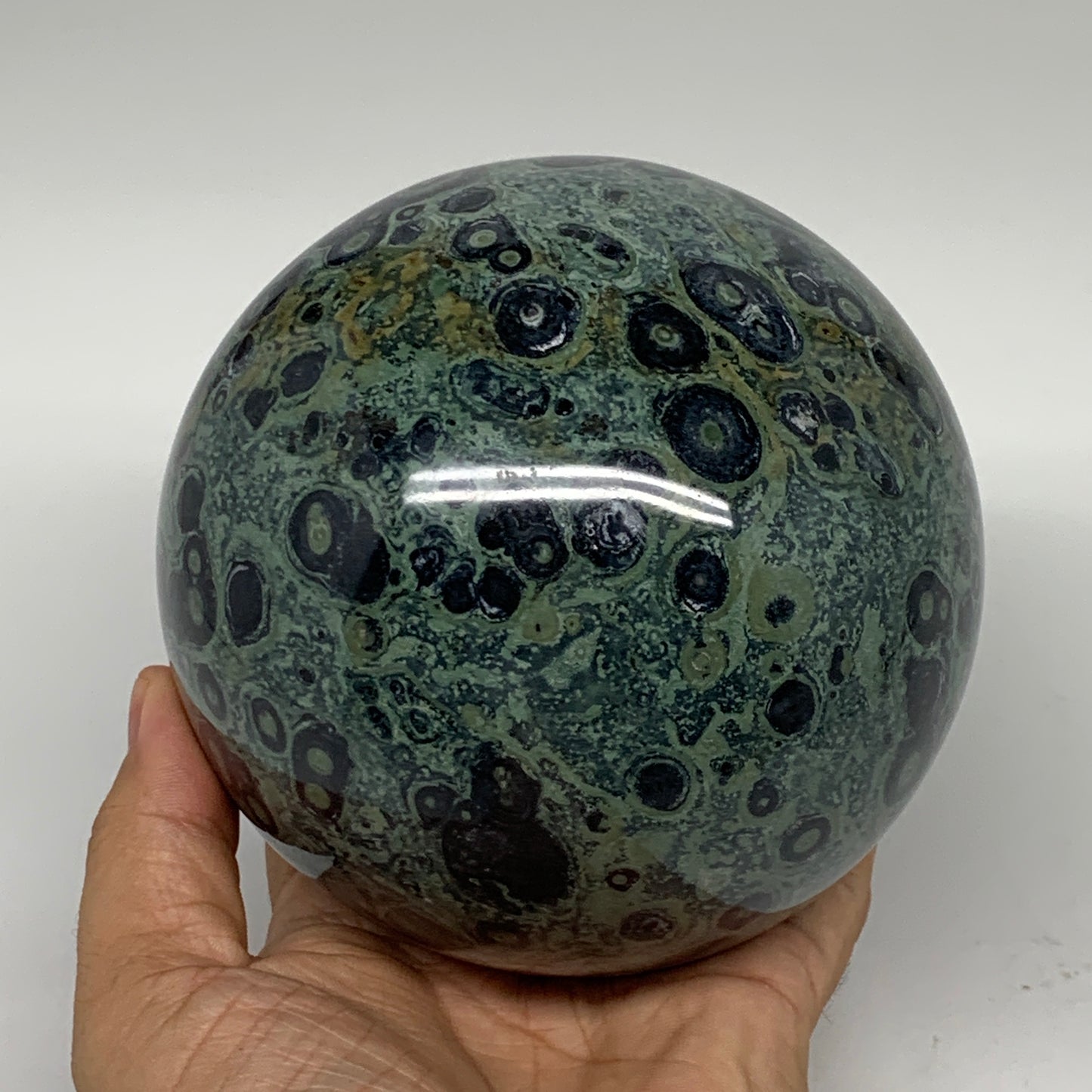 2082g, 4.3"Natural Kambaba Jasper Sphere Ball Reiki Collection @Madagascar,B6344