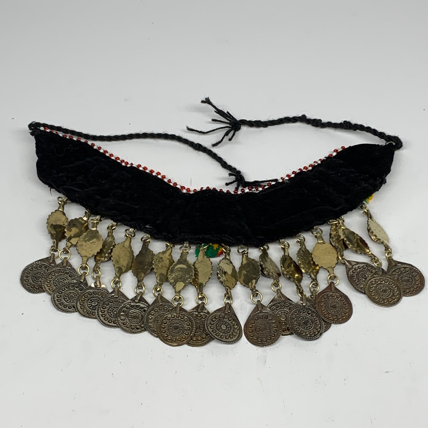 240g, 12"x5"Kuchi Choker Necklace Multi-Color Tribal Gypsy Bohemian,B14073