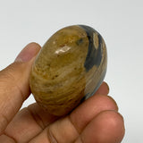 83.5g, 2.3"x1.7"x1", Yellow Ocean Jasper Palm-Stone @Madagascar, B18136