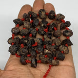 84.3g, 12-15mm, 38 Beads,Natural Rough Red Garnet Beads Strand Chips Chunk,B1317