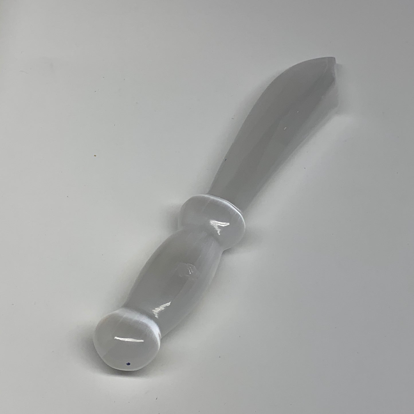 187.2g,8.5"x1.3"x0.9"Natural Selenite Crystal Knife (Satin Spar) @Morocco,B9186