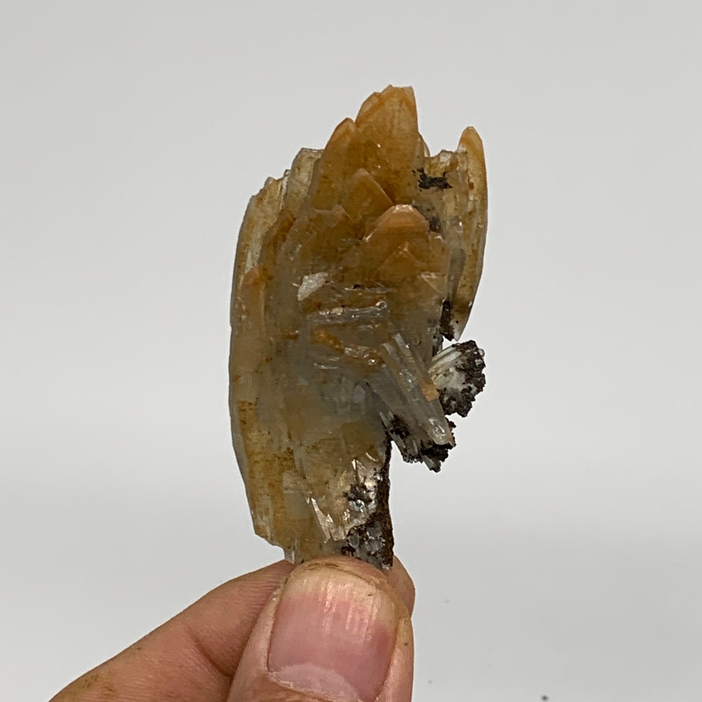 43.1g, 2.5"x1.2"x0.9", Small Blue Barite Mineral Specimen @Morocco, B10828