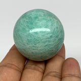 92g, 1.6" Small Amazonite Sphere Ball Gemstone from Madagascar, B15813