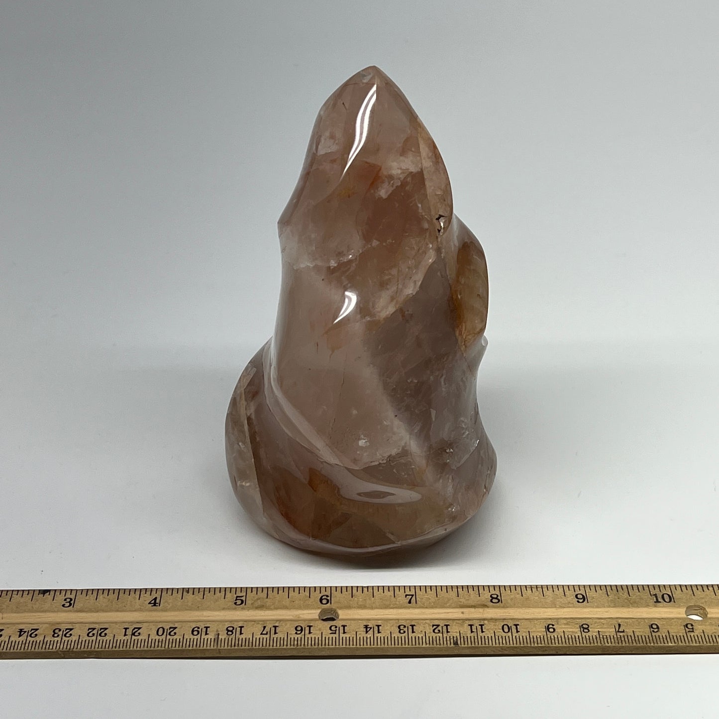 1215g,6"x3.7"x3.1" Red Hematoid Quartz Flame Crystal @Madagascar, B19554