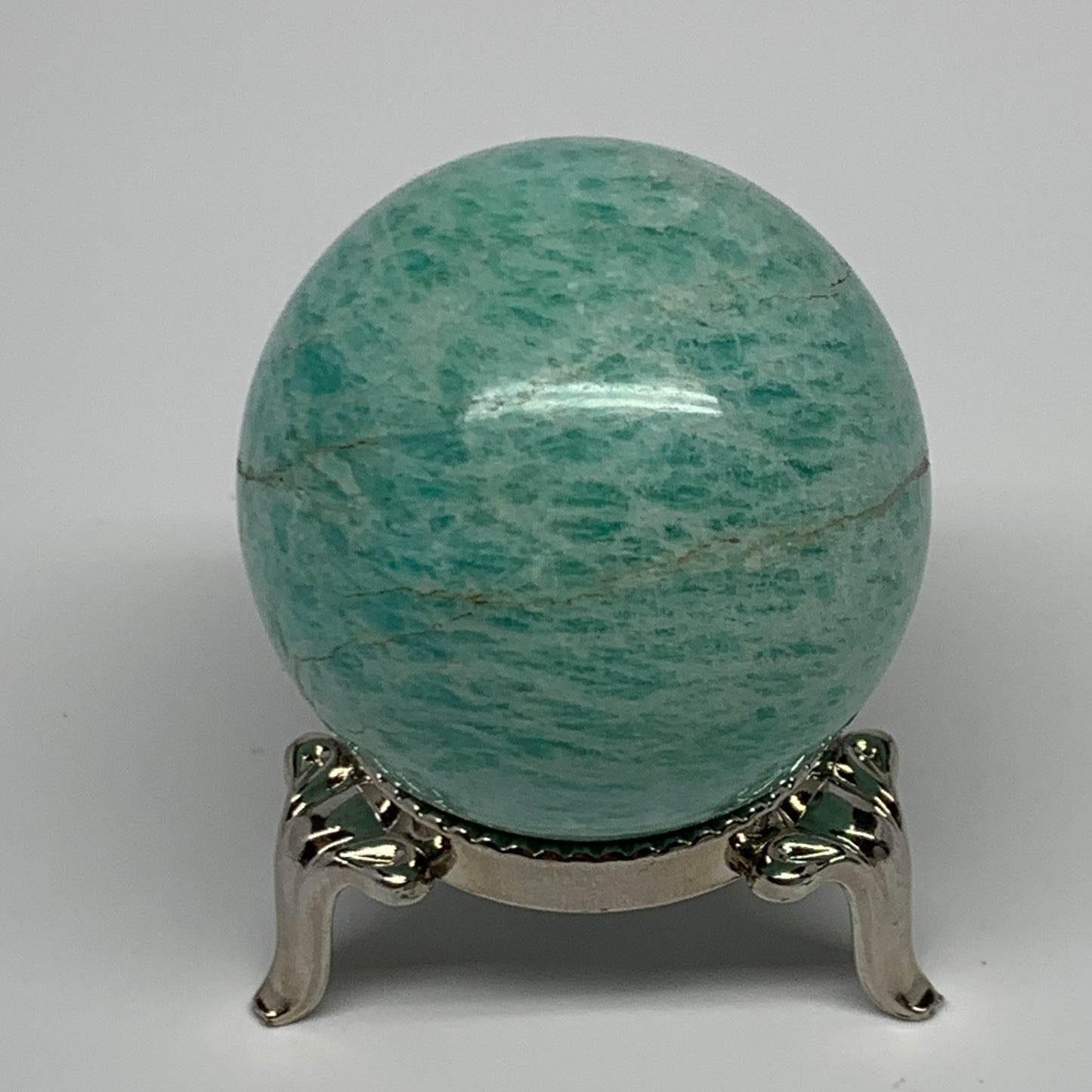 92g, 1.6" Small Amazonite Sphere Ball Gemstone from Madagascar, B15813