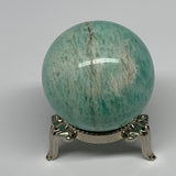 92g, 1.6" Small Amazonite Sphere Ball Gemstone from Madagascar, B15813