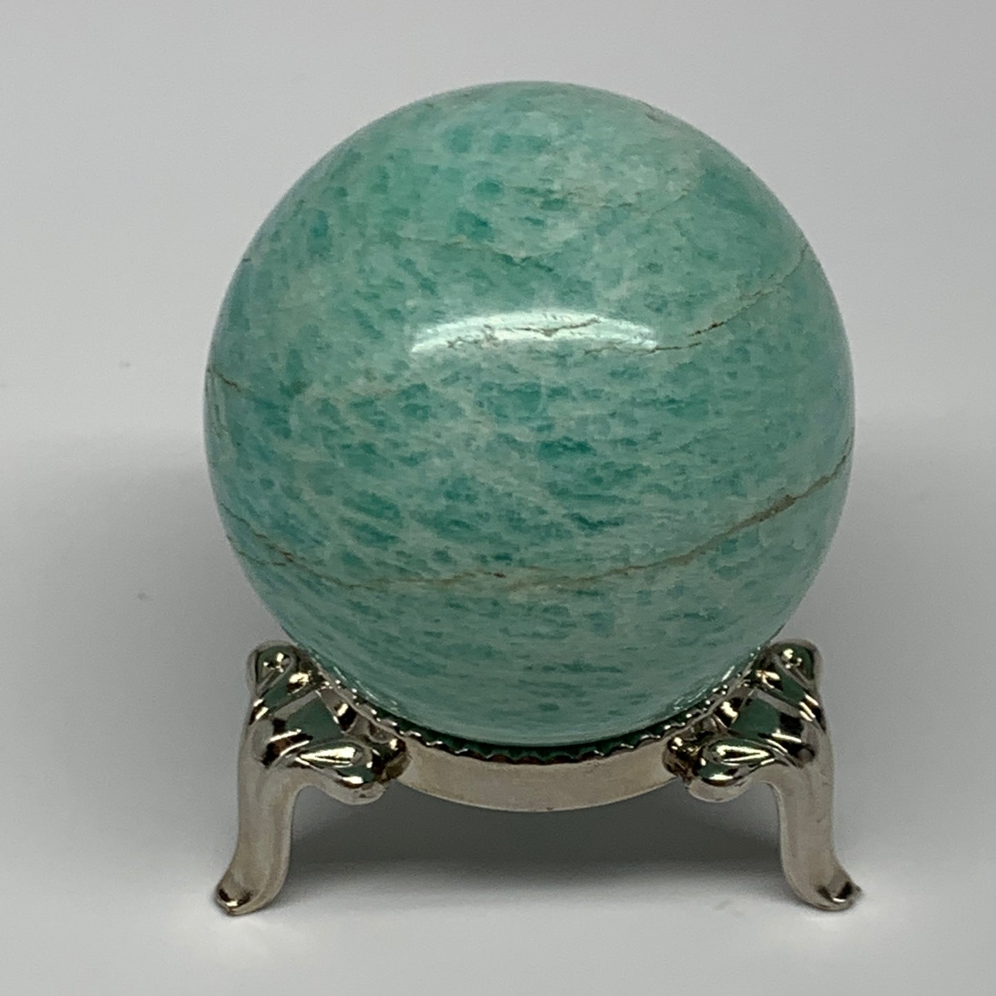 92g, 1.6" Small Amazonite Sphere Ball Gemstone from Madagascar, B15813
