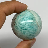 86g, 1.6" Small Amazonite Sphere Ball Gemstone from Madagascar, B15815