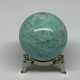 107.2g, 1.7" Small Amazonite Sphere Ball Gemstone from Madagascar, B15816