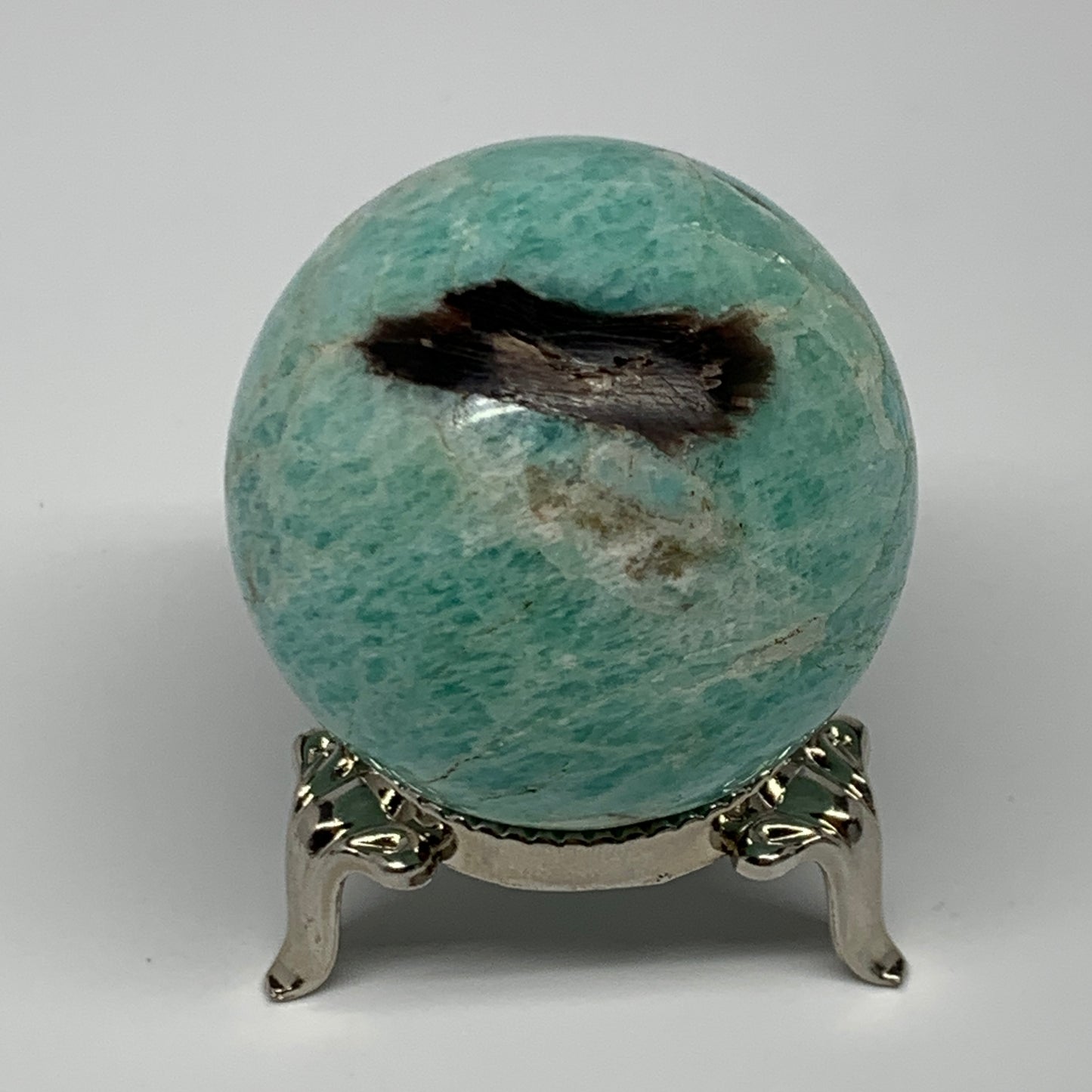 107.2g, 1.7" Small Amazonite Sphere Ball Gemstone from Madagascar, B15816