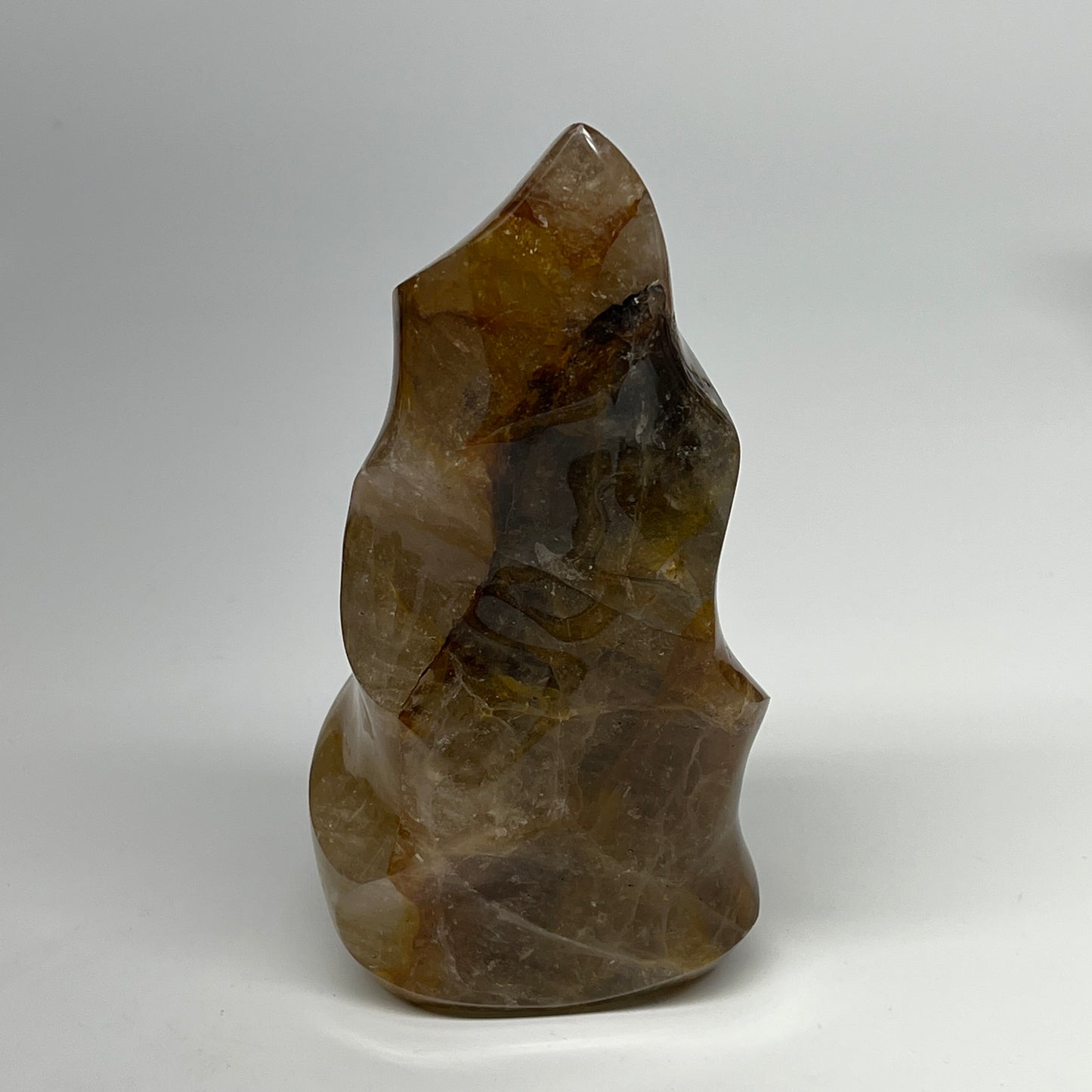 1345g,7.3"x3.8"x2.5" Red Hematoid Quartz Flame Crystal @Madagascar, B19558