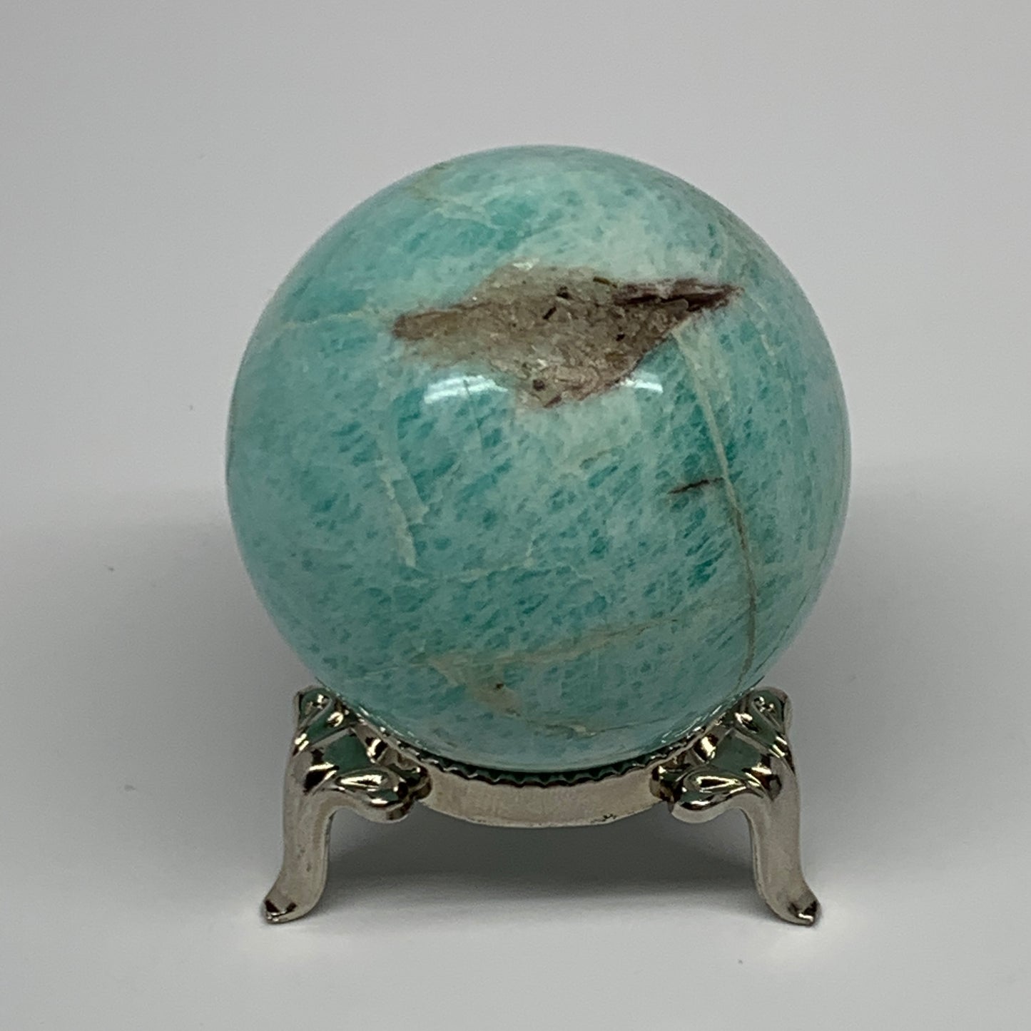 120.4g, 1.8" Small Amazonite Sphere Ball Gemstone from Madagascar, B15817