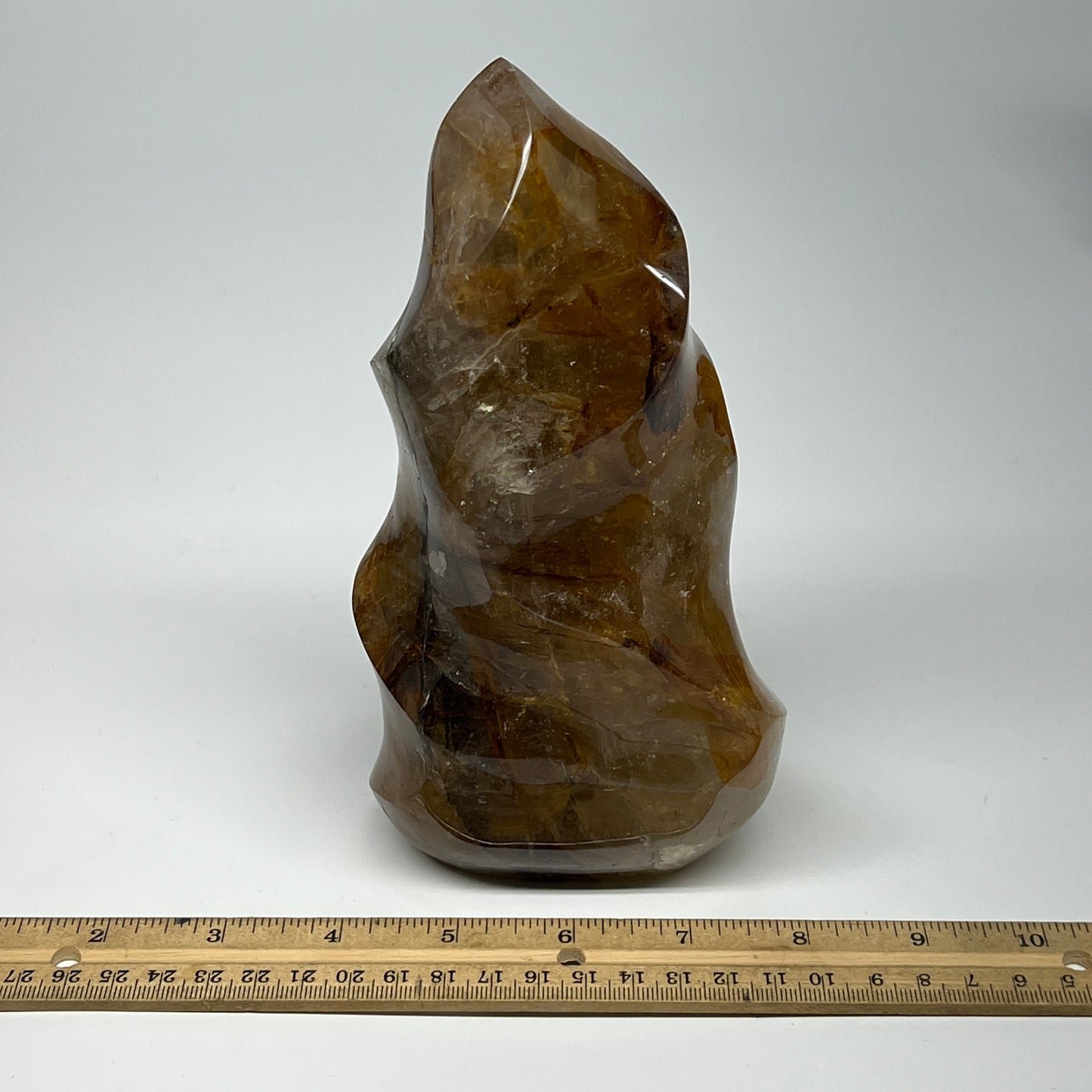 1345g,7.3"x3.8"x2.5" Red Hematoid Quartz Flame Crystal @Madagascar, B19558