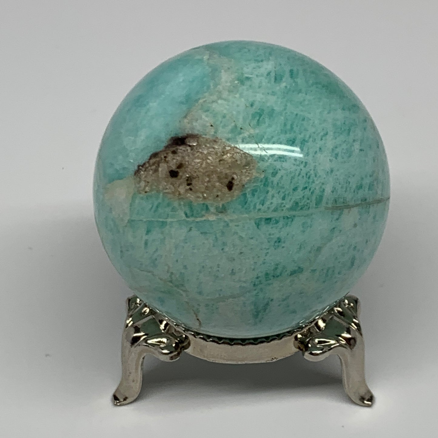 120.4g, 1.8" Small Amazonite Sphere Ball Gemstone from Madagascar, B15817