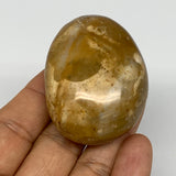 77.4g, 2.1"x1.6"x1", Yellow Ocean Jasper Palm-Stone @Madagascar, B18144
