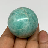 88.5g, 1.6" Small Amazonite Sphere Ball Gemstone from Madagascar, B15818