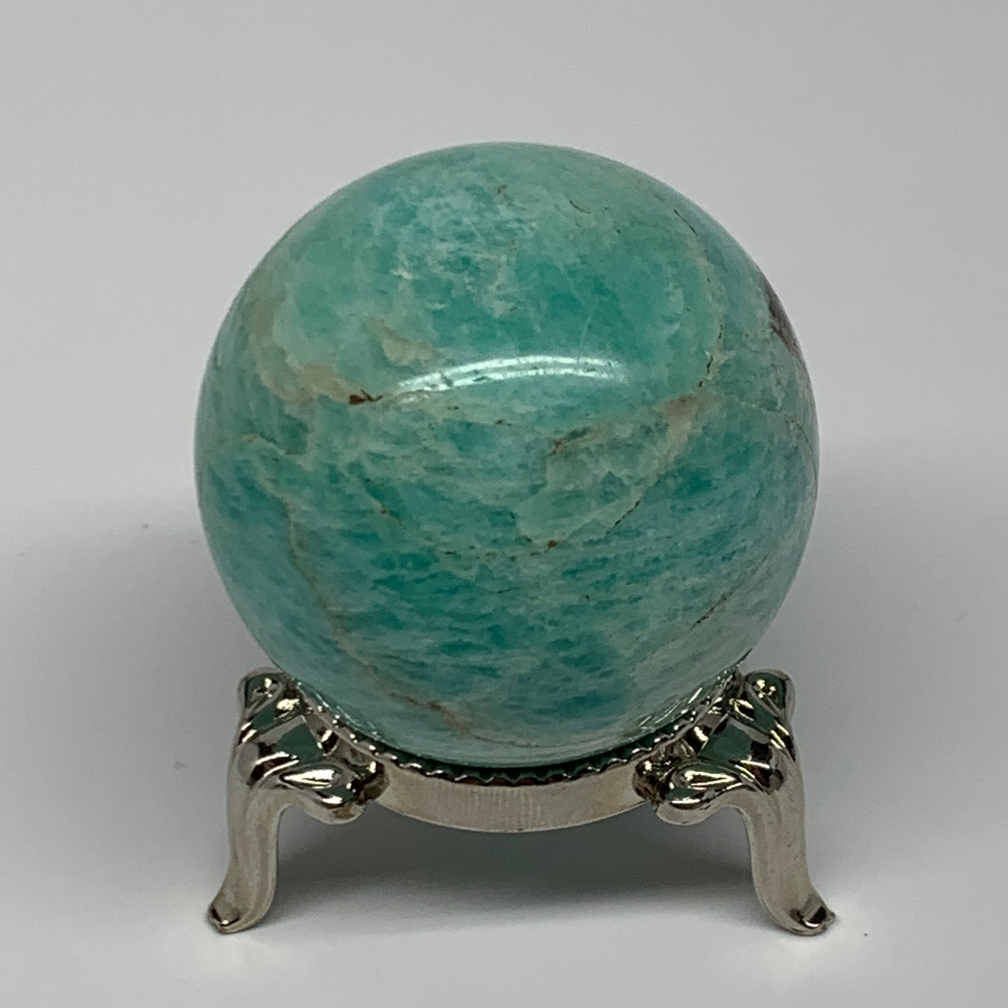 88.5g, 1.6" Small Amazonite Sphere Ball Gemstone from Madagascar, B15818