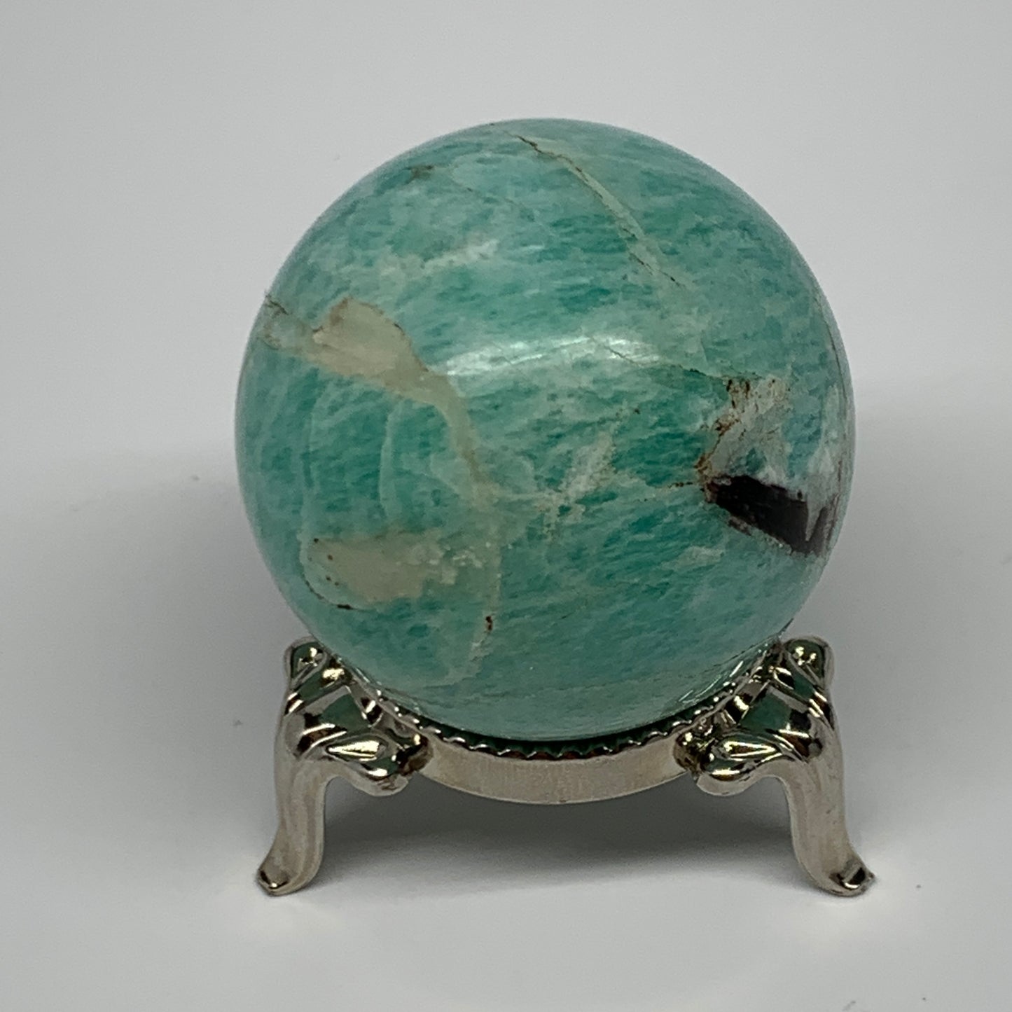 88.5g, 1.6" Small Amazonite Sphere Ball Gemstone from Madagascar, B15818