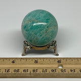 88.5g, 1.6" Small Amazonite Sphere Ball Gemstone from Madagascar, B15818