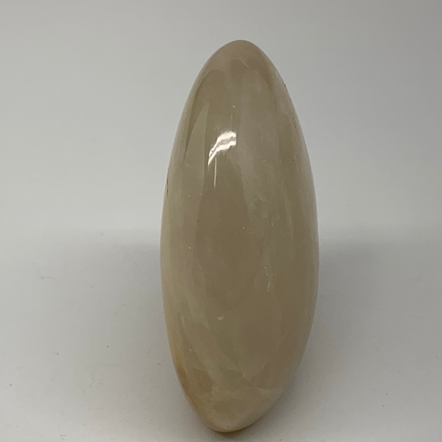 272.3g, 3.3"x2.7"x1.3" Natural Yellow Quartz Freeform Crystal Polished, B5528