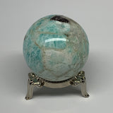 99.5g, 1.7" Small Amazonite Sphere Ball Gemstone from Madagascar, B15821