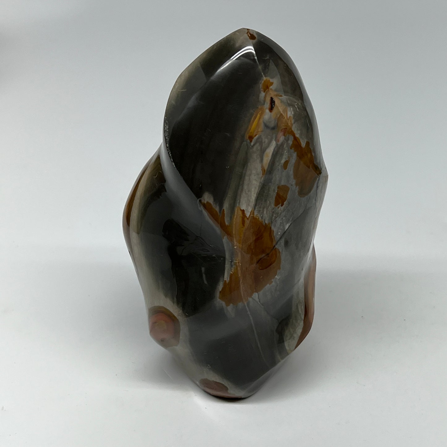 910g,5.7"x3"x2.4" Natural Polychrome Jasper Flame Gemstones @Madagascar,B19563
