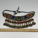245g, 12"x5"Kuchi Choker Necklace Multi-Color Tribal Gypsy Bohemian,B14086