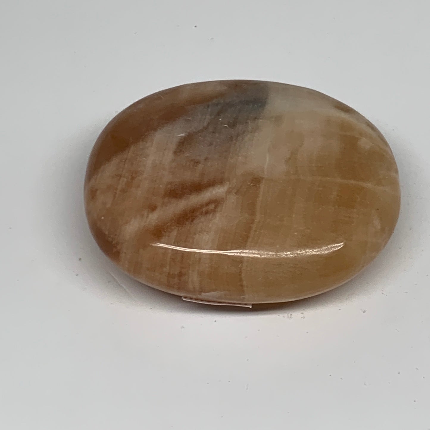 155.2g, 2.7"x2.3"x0.9",Honey Calcite Palm-Stone Crystal Polished @Pakistan,B2446