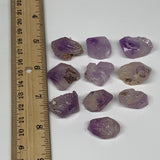 59g,0.6"-1",10pcs, Natural Amethyst Crystal Rough Mineral Specimens, B11705
