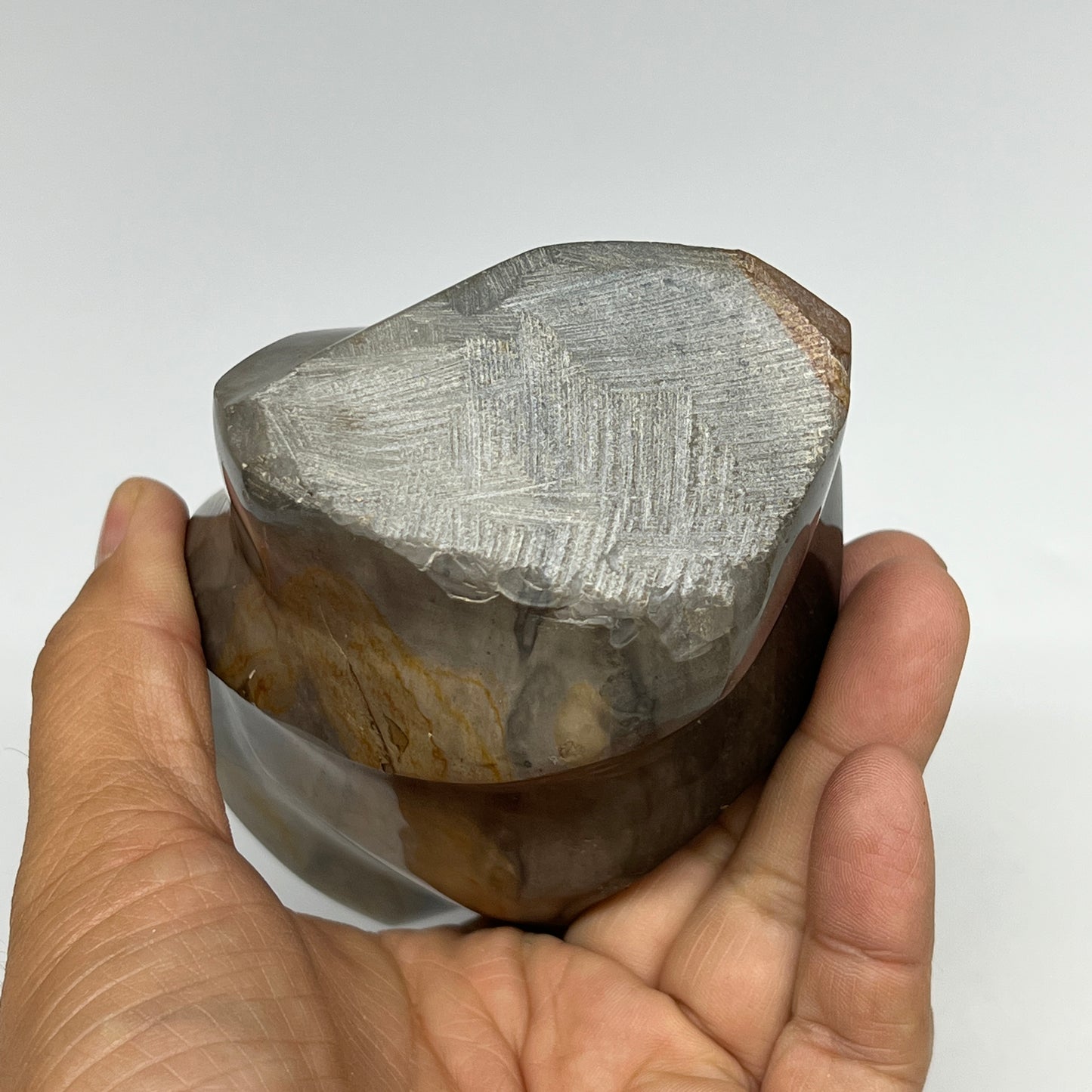 780g,5"x3.1"x2.4" Natural Polychrome Jasper Flame Gemstones @Madagascar,B19564