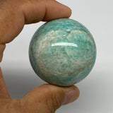 113.7g, 1.7" Small Amazonite Sphere Ball Gemstone from Madagascar, B15825