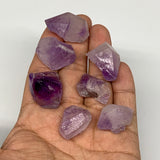 51.2g,0.6"-1.2",7pcs, Natural Amethyst Crystal Rough Mineral Specimens, B11707