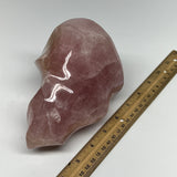 1680g,5.9"x4.3"x3.9" Natural Rose Quartz Flame Crystal Gemstones Reiki, B19566